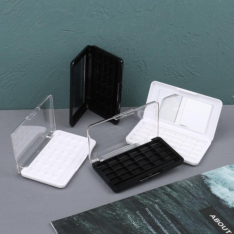 24 Bölmeli Kendin Yap Boş Far Paleti Paleti Allık Ruj Pudra Tutucu Kılıf