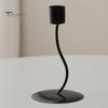 Taper Candle Holder Metal Curved Candle Holder Table Centerpiece Tapered Pillar Candles Holder for Wedding Festive Decor