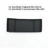 For Tesla Model 3 Highland 2024 Rear Screen Storage Box Center Console Dashboard Bracket Organizer Car Tissue Box Tray ECT Panel