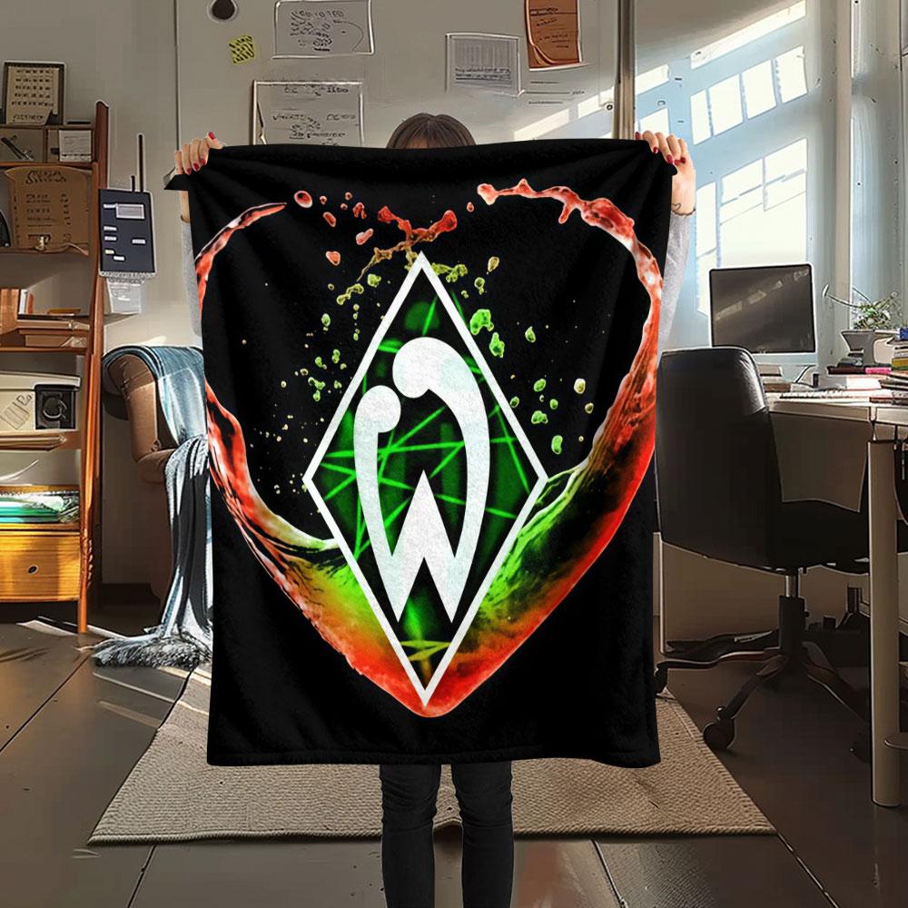 Coperta in Flanella Werder Bremen, Alta qualità, Confortevole per Tutte le Stagioni, Decorazione per la Casa, Calore e Comfort