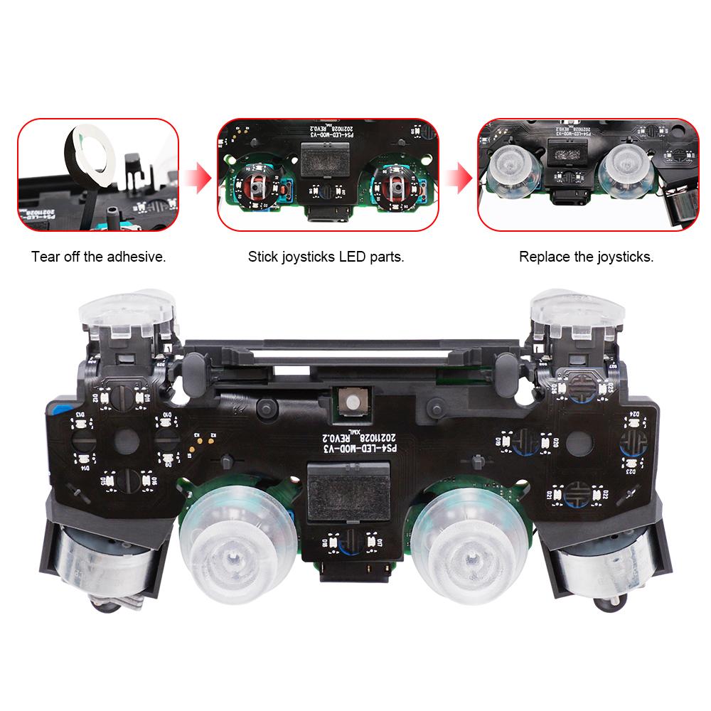 

EY# Controller Light Board LED Gamepad Luminous Panel Repair Parts Set Game