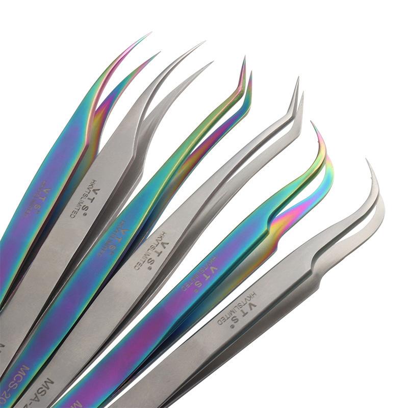 Custom Logo Eyelash Tweezers Beauty Supplies Private Label Tweezer Eyelash Extension Tweezers for Cosmetics