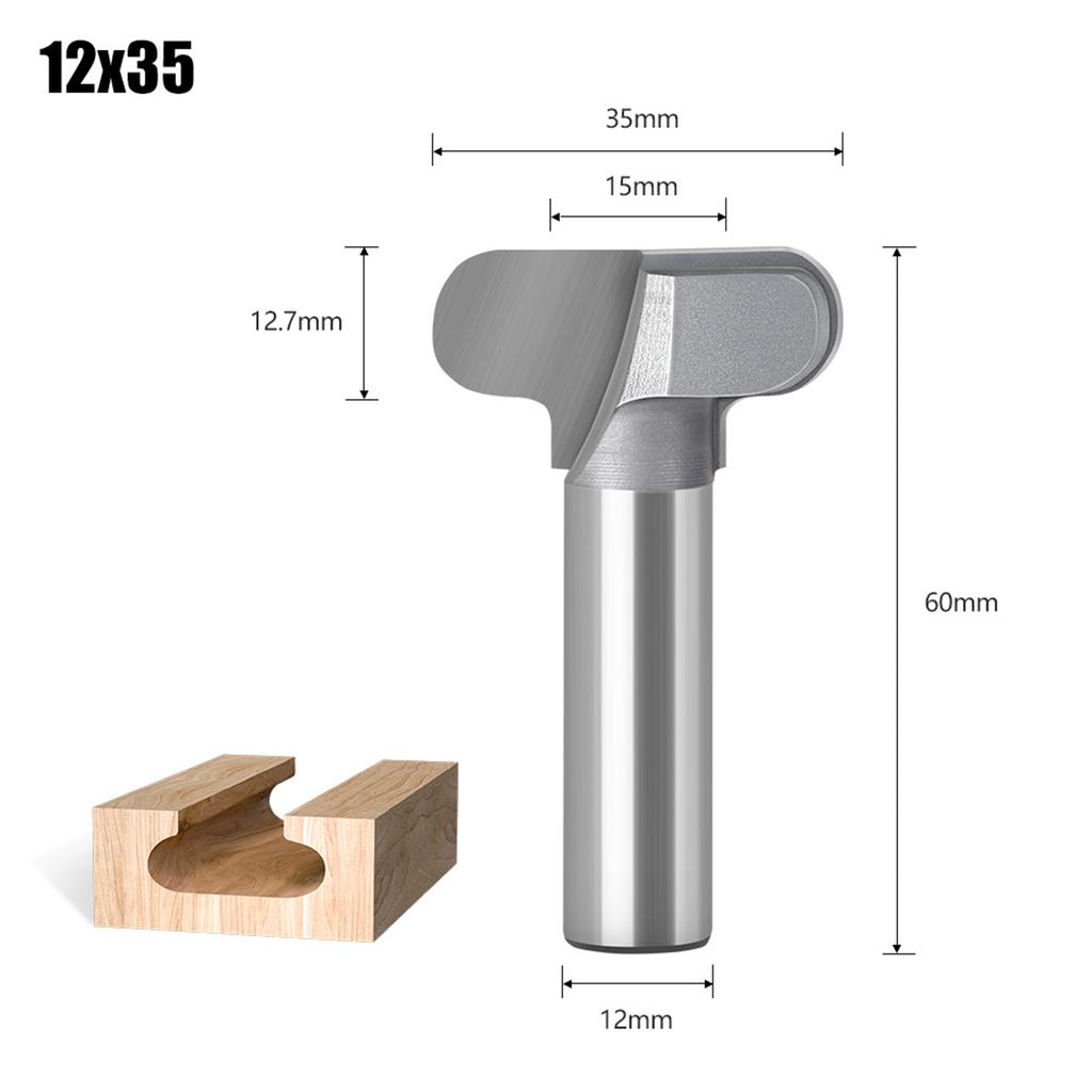 Woodworking Milling Cutter 1/2" 12mm Shank Bowl Tray Template Router Bit Wood Milling Cutter Cutting Tool For Woodworking