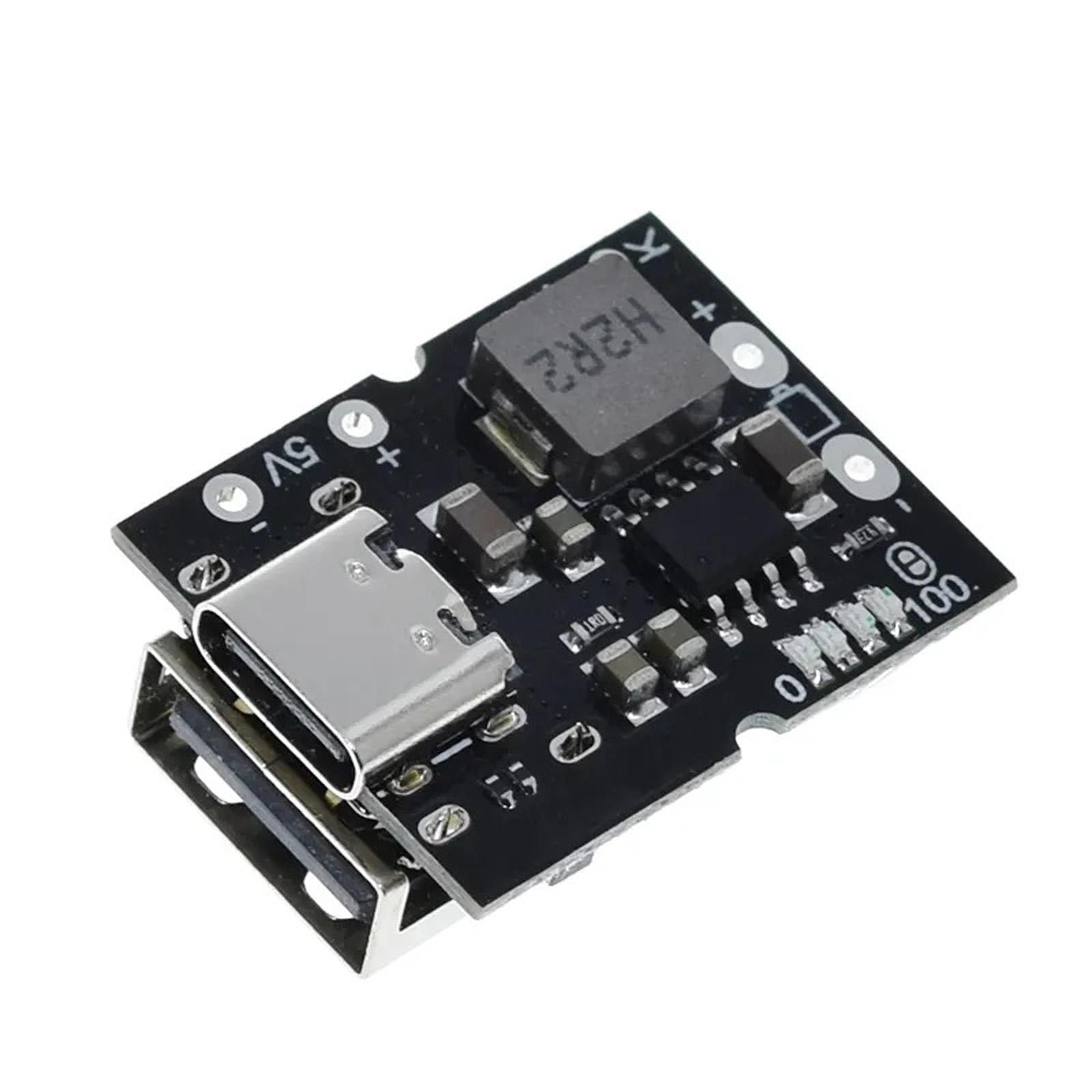

Плата захисту від заряду Підвищувальний Перетворювач Тип C USB 5V 2A Модуль Заряду-Розряду Високої Точності Підвищувальний Модуль Живлення 1