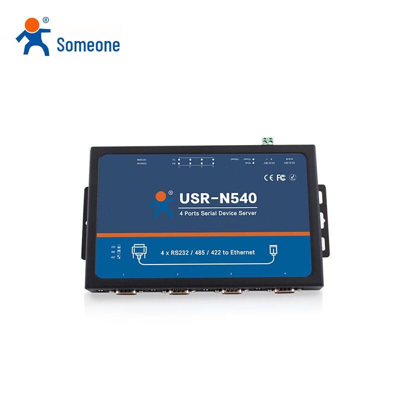 

USR-N540 Industrial 4-Port RS232/422/485 to Ethernet Serial Server