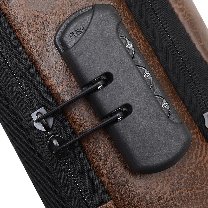 Men's Chest Bag Large Capacity Crossbody Bag Multi-functional Handbag