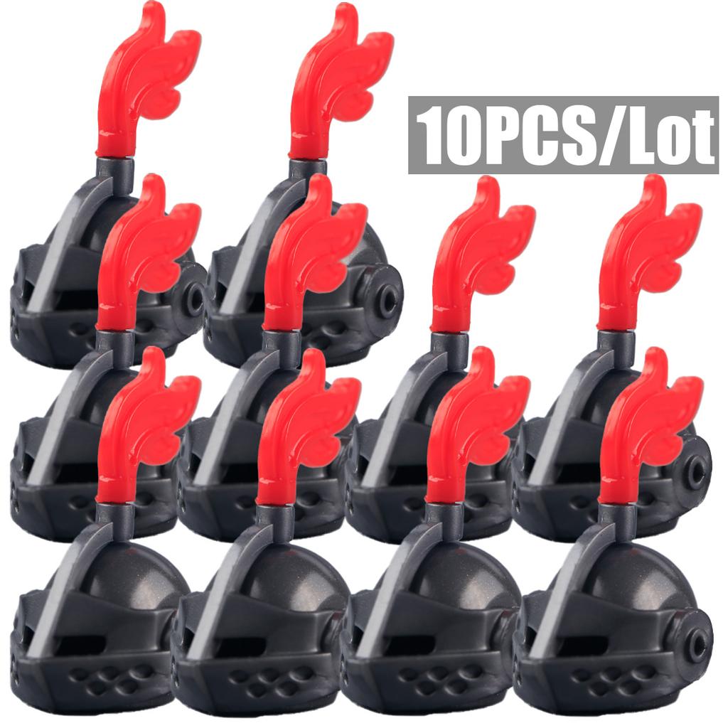 MOC Medieval Knights Helmets Building Blocks Kit Soldiers Army Accessories Bricks Toys Boys Gift