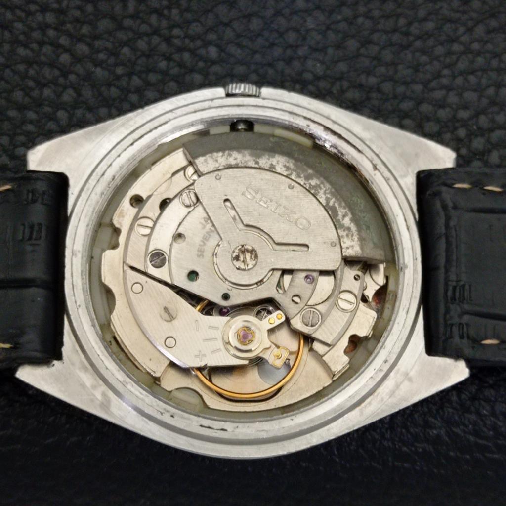 VINTAGE SEIKO 5 AUTOMATIC 6309A JAPAN MENS SILVER COLOR DIAL WATCH A500839-5 R154-a500839