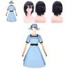 Stylish Steins Gate Shiina Mayuri Cosplay Costume Women Charming Blue Dress With Hat