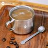 Titanium Double Wall Coffee Cup 150ml With Handle Heat Resistant Outdoor Travel Mug Camping Office Tea Drinking