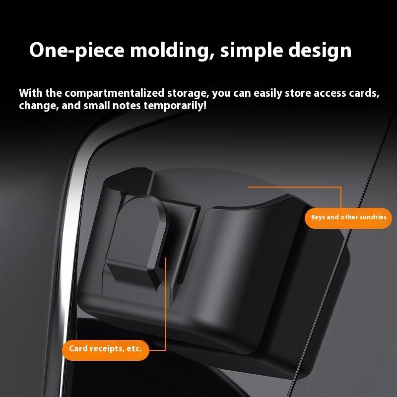 Car Dashboard Key Storage Box Reusable Back Adhesive Organizer Box Anti-Slip Dashboard Organizer Car Stowing Tidying Accessorie