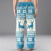 Men's Flannel Pocket Casual Pants, Printed Pocket Casual Pants, Home Sleeping Pants