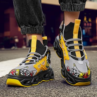 Four Season Men's Sports Shoes Trendy Casual Shoes Tennis Shoes Niche Design Versatile Training Shoe Running Plus Size Soft Sole