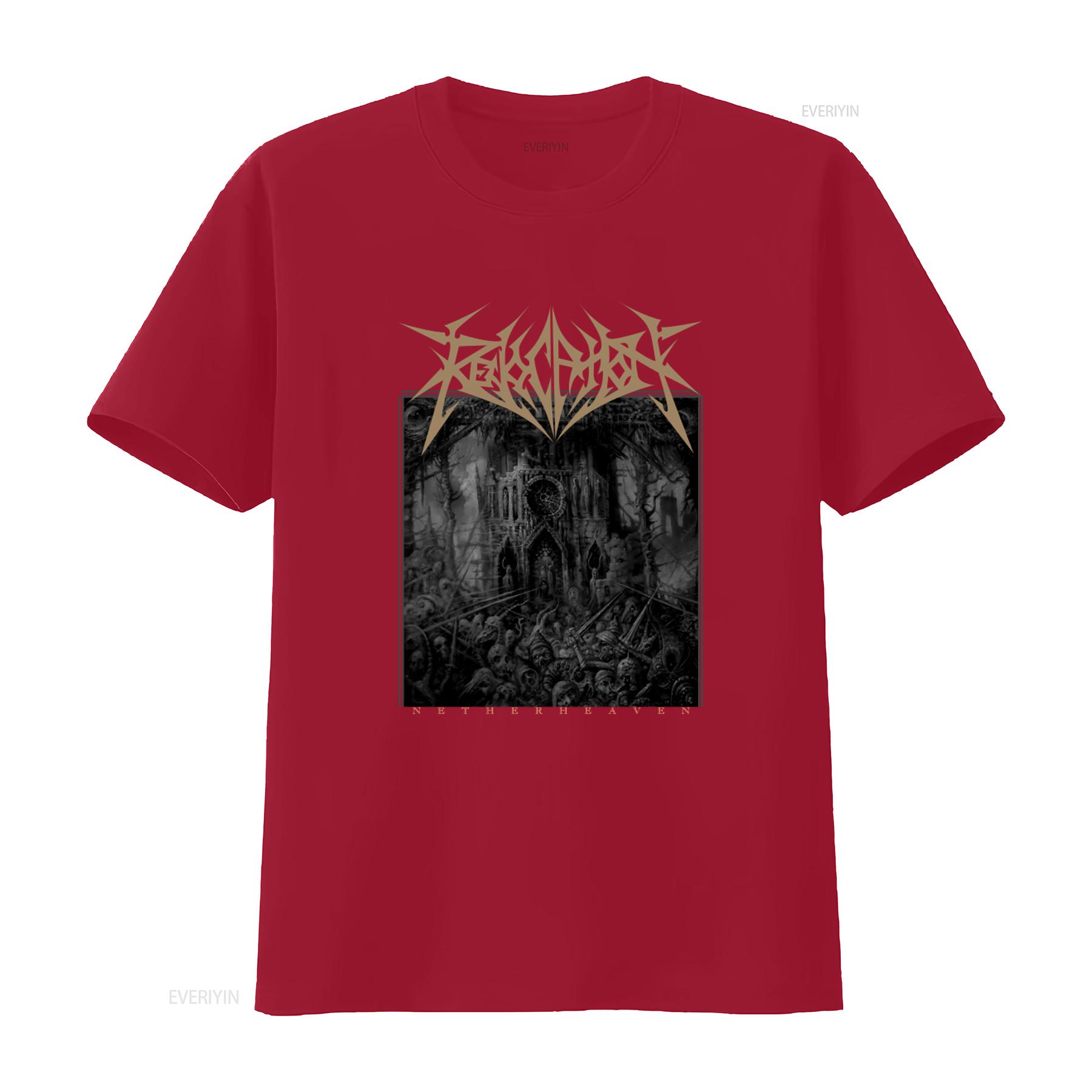 

Revocation Netherheaven T Shirt Heavy Metal Band Design for Men Official Merch vintage Washed Breathable Stretched fashion S