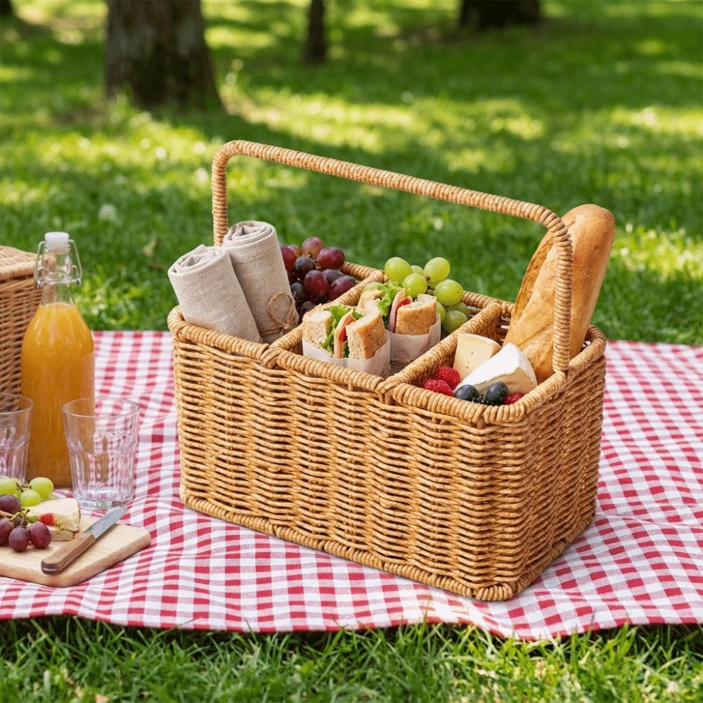 with Handle Silverware Holder Large Capacity Multipurpose Basket Utensil Storage Basket Dormitory