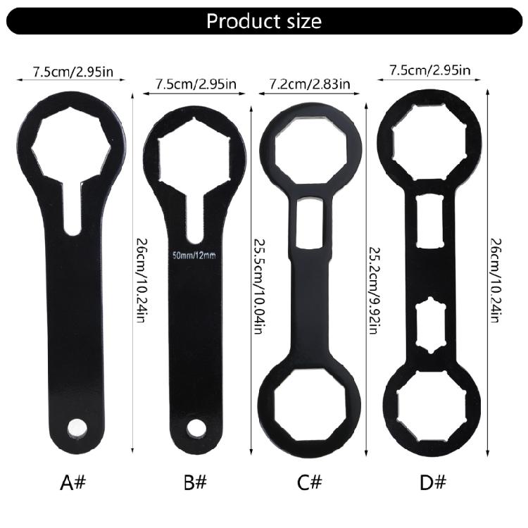 Precíz Villáskulcs Motorkerékpár Villa Sapka Kulcs 49mm 46mm 50mm Motorkerékpár Villa Sapkák Beállításához és Javításához 20cm Hosszú