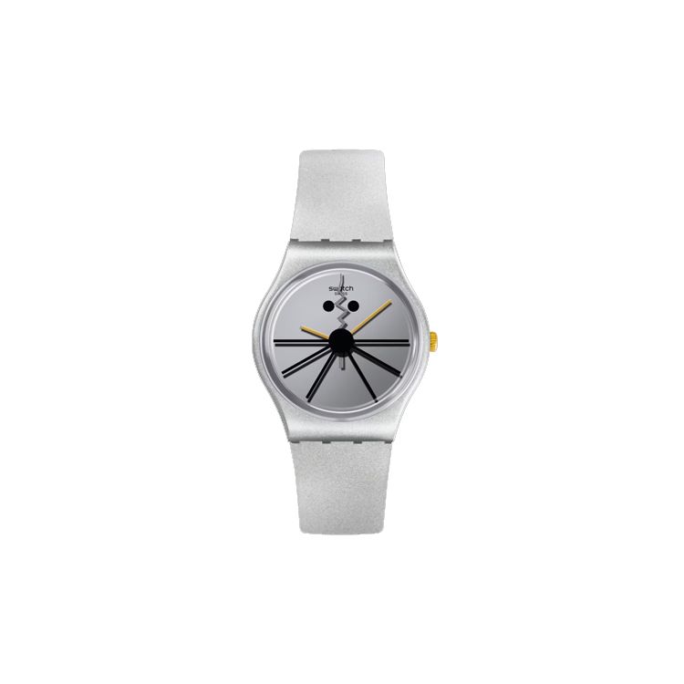 Swatch Quartz Movement 2020 Year Of The Rat Special Edition Watch 34Mm White Dial Plastic Case Silicone Strap Unisex watches GZ327 Silver Gray