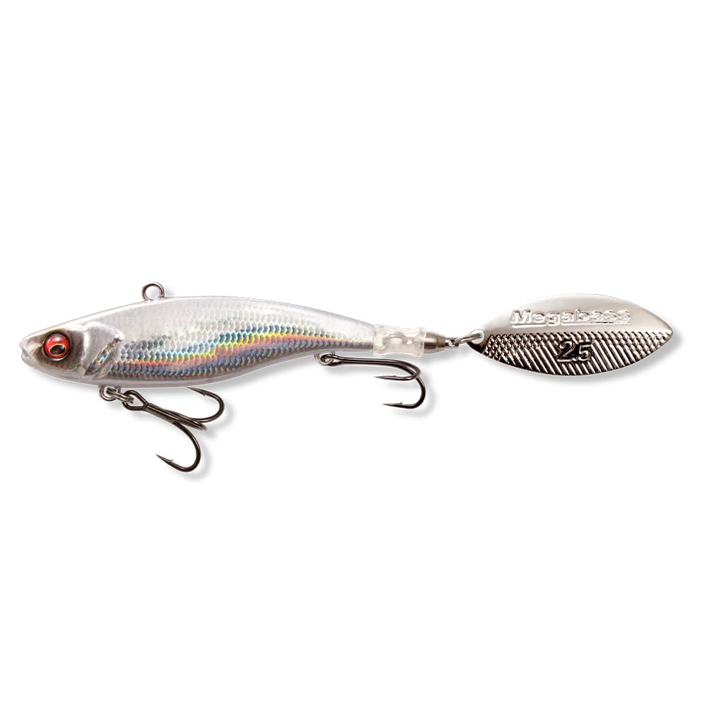 Megabass X-BLAZAR 21g LZ Silver Shad 7g: 39mm / 14g: 56mm / 21g: 64mm