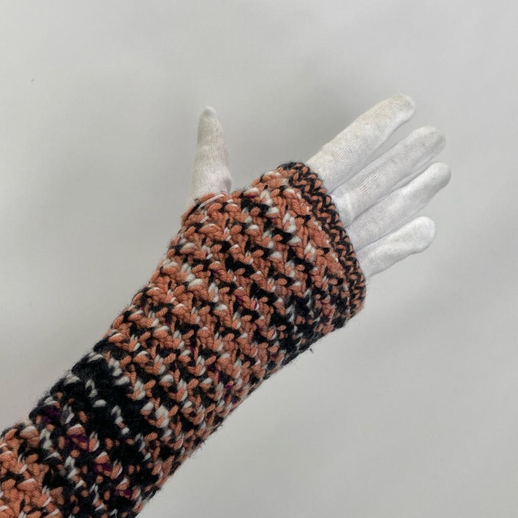 MISSONI [Good Condition] Fox fur x knit tube top with arm covers/ tops * There is no size description. Red seriesUsed