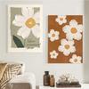 Vintage Bohemian Floral Canvas Painting Minimalistic Flower Market Posters and Print Pictures Living Room Wall Art Home Decor