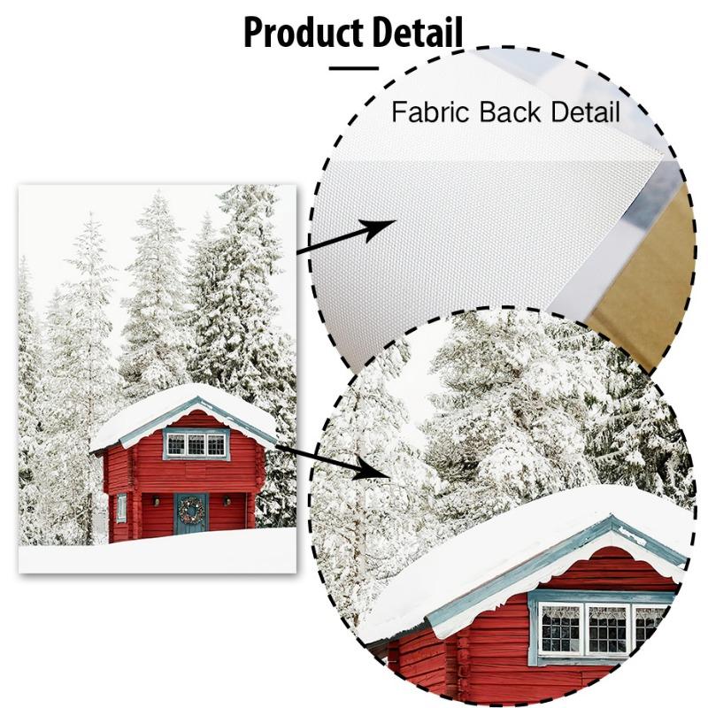 Snow Christmas Tree Cookies Orange Juice Socks Gift Wall Art Canvas Painting Posters Prints Wall Pictures For Living Room Decor