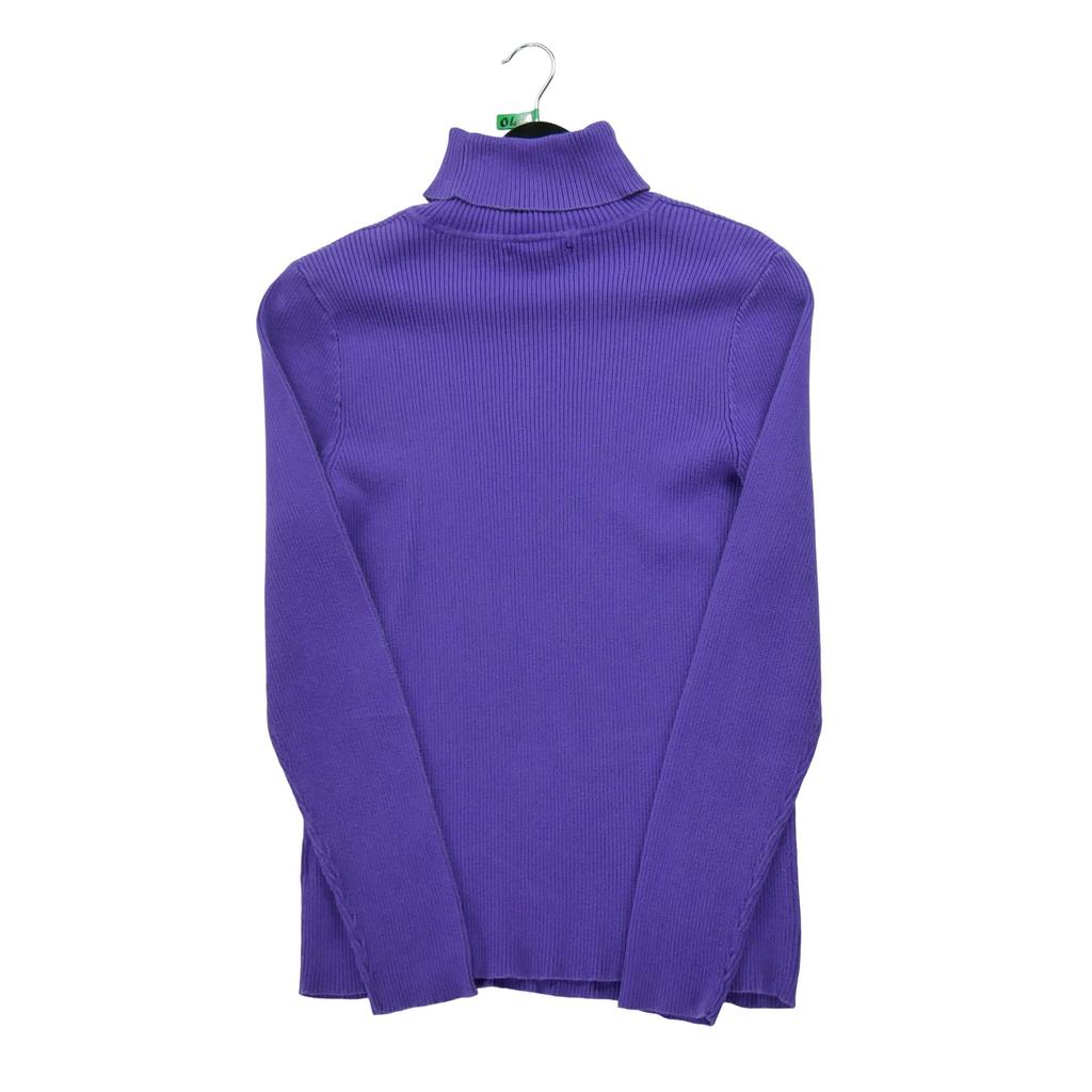 Women's Purple Turtleneck Sweater