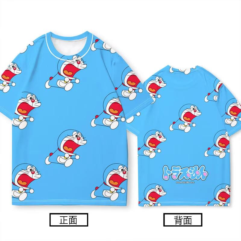 2026 Neues Sommer Doraemon Glückliches Lächeln T-Shirt Eltern-Kind Passendes Oberteil Perfektes Geschenk für Doraemon Fans