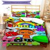 Juego de Ropa de Cama Sprunki de 3 Piezas Funda Nórdica con Cierre Incluye 1 Funda Nórdica y 2 Fundas de Almohada, Suave y Cómodo para Todas las Estaciones.