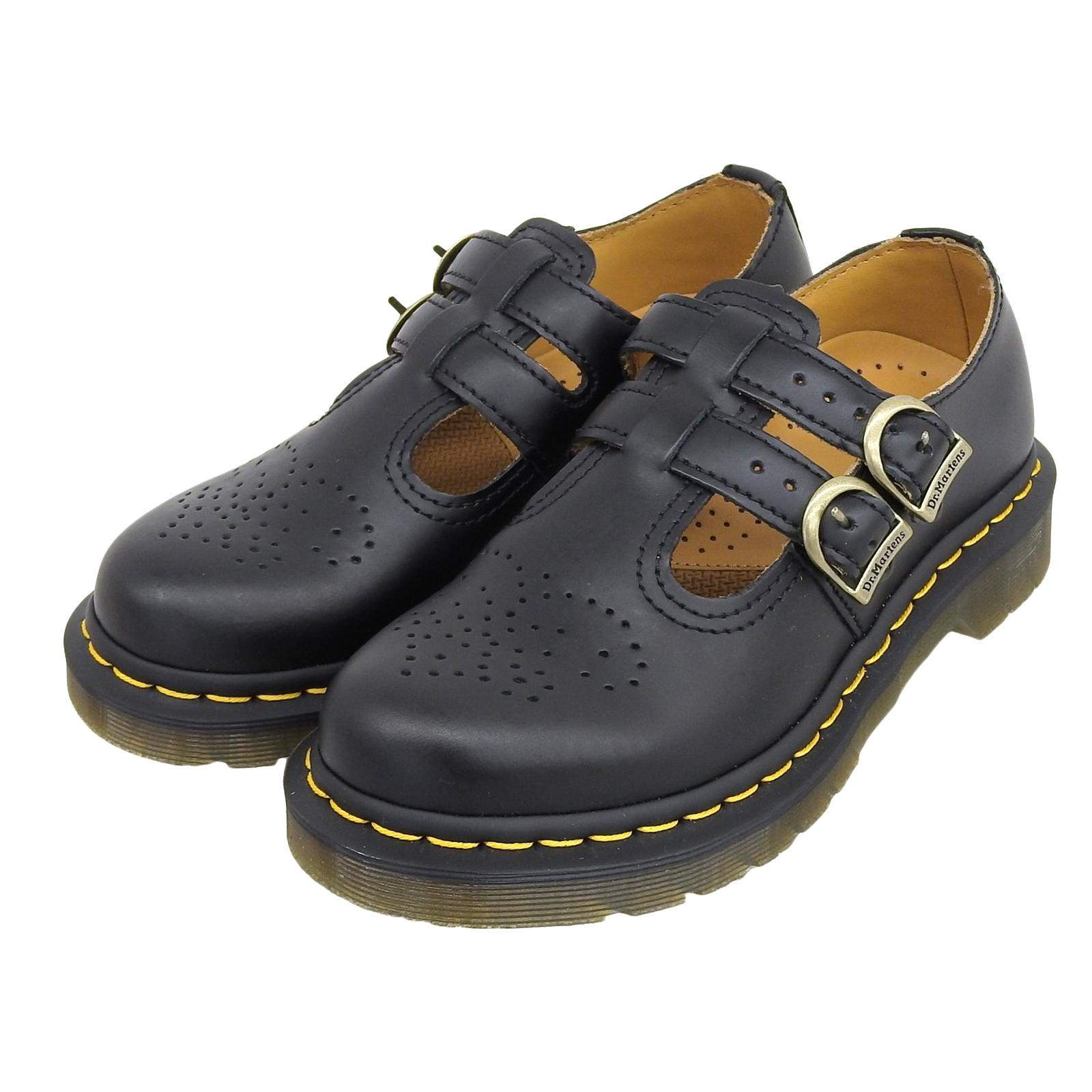 Pristine Dr.Martens Leather shoes MARY JANE black leather Women 12916 Used
