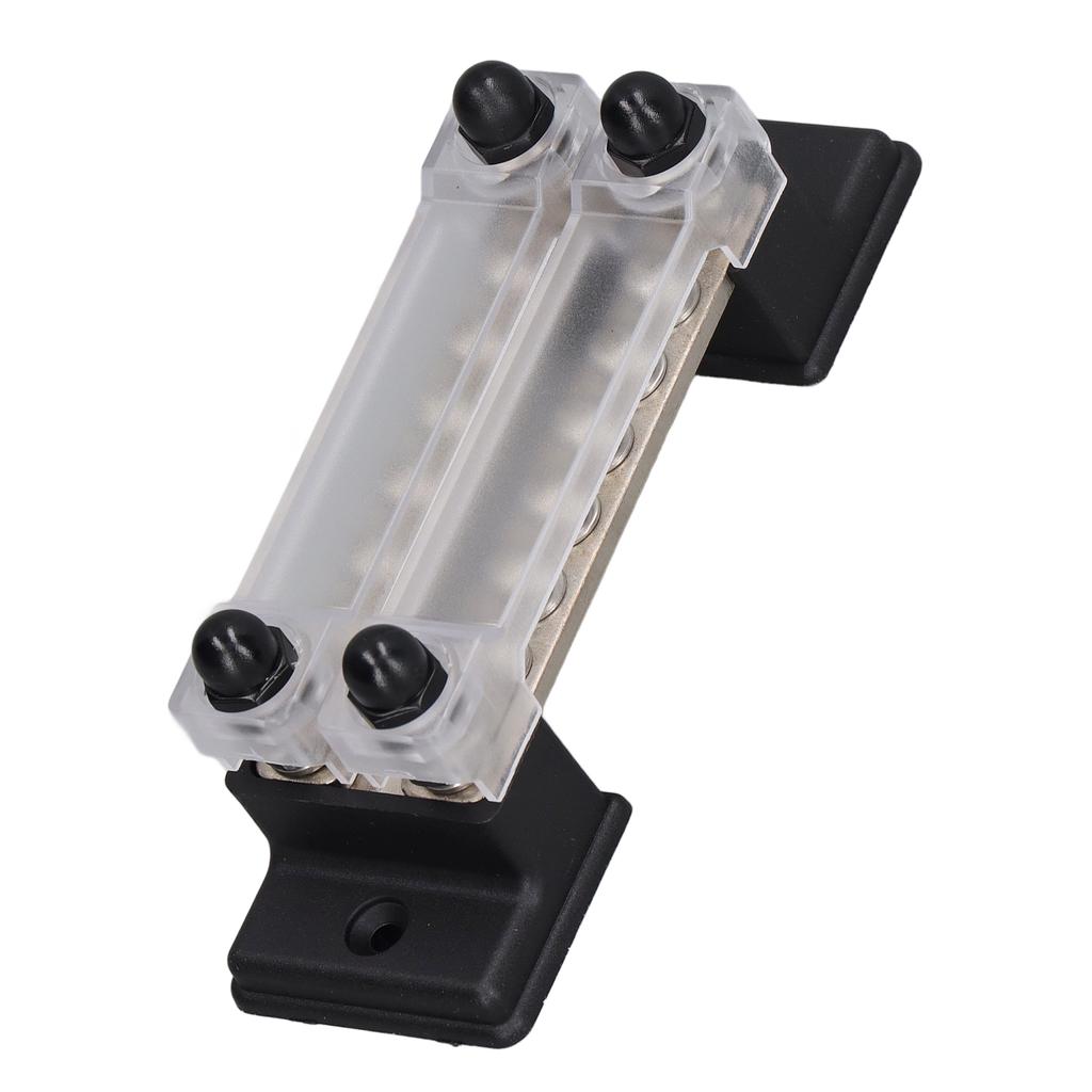 12 Post Power Distribution Block 48V 150A Dual Row Terminals Bus Bar with M4 Bolts M6 Stud