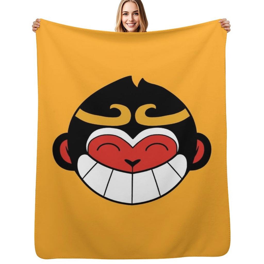 Monkie Kid Throw Blanket Lightweight Warm Blanket for Indoor Outdoor Use