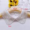 Elegant Detachable Lace Collar Embroidered Beaded False Collar Half Shirt Collar For Women Blouse Decoration Accessories