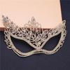 New Halloween Dance Half-Face Mask, Performance Blindfold, Party Party Mask, Rhinestone Alloy Leaf-Shaped Crown