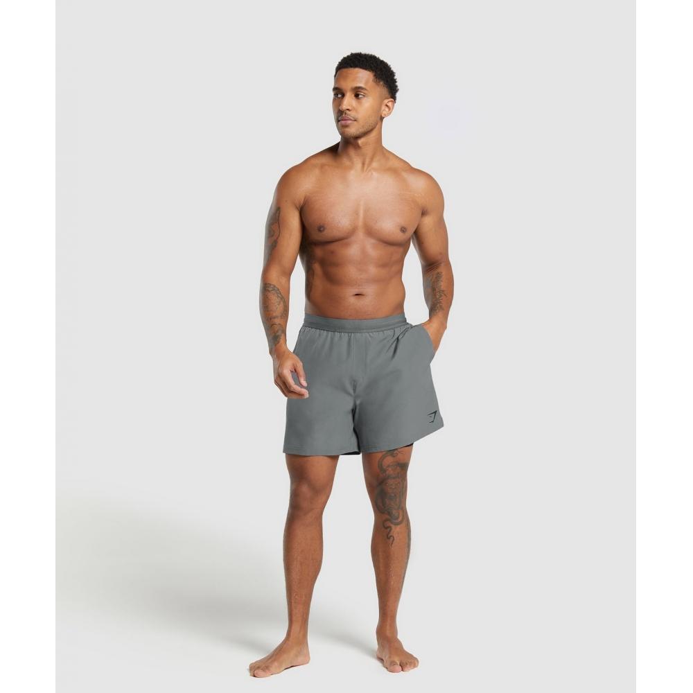GYMSHARK Land to Water 6  Shorts Pitch Grey A5A6I GB7Q