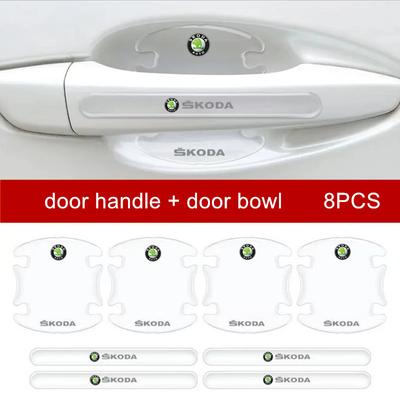 AAFQ1 Transparent Door Bowl Film Clear Door Cup Handle Guard Stickers Reusable Exterior Protective Decal For Series Vehicles