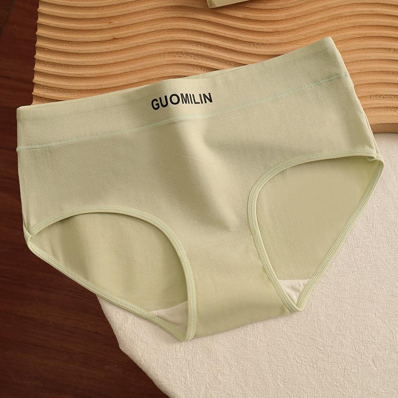 

Japanese Style Mid-Waist Cotton Panties for Female Students - Black, White, Gray, Antibacterial & Breathable Women s Briefs M