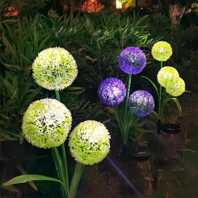 1/2pcs Outdoor Solar Dandelion Lights Solar Garden Lcmp Waterproof Decoration Light for Garden Lawn Yard Wedding Patio Walkway