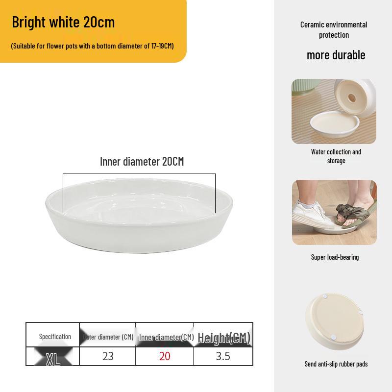 Große Keramik-Auffangschale für Sukkulenten und Bonsai