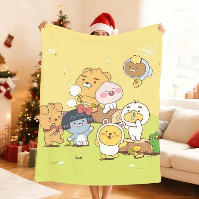 Energetic Interesting K KAKAO F FRIENDS ES Blanket For Soft Throw Blanket for Picnic Bed Sofa Home Bedroom Cozy Warm Comfortable