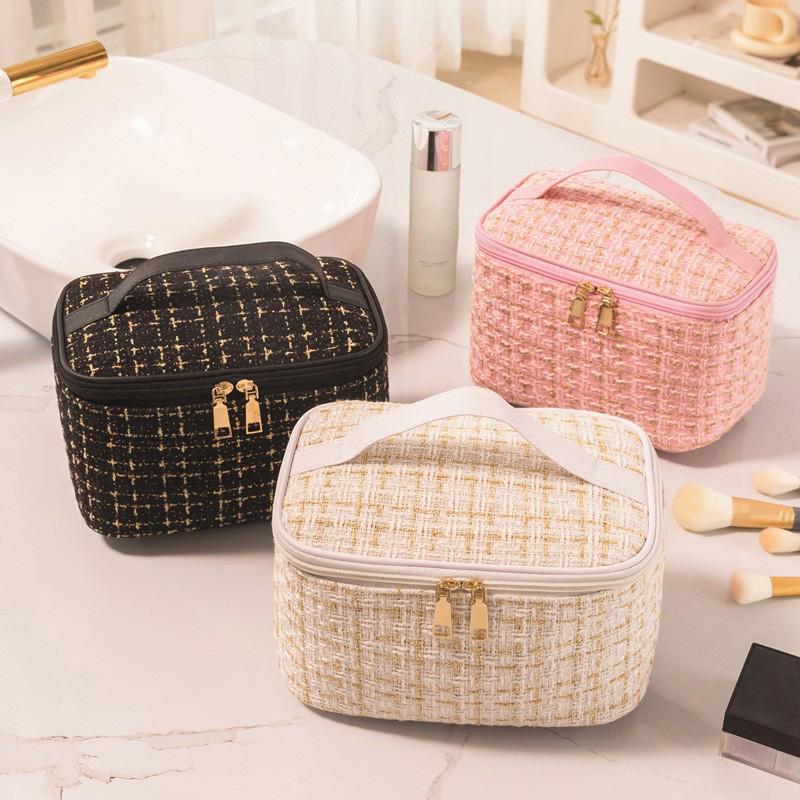 

Простая косметичка для женщин, портативная помада, ключ, монета, органайзер для хранения данных, сумка для девочек, гигиенические салфетки, сумка-тоут S чёрный