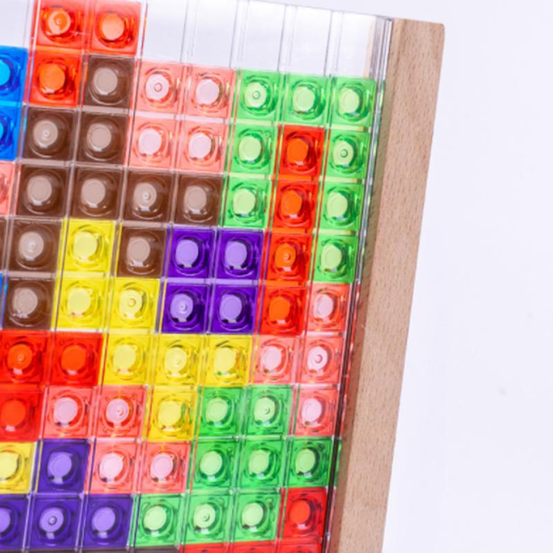 3D Logic Carton Cogniție Creativitate DIY Puzzle Lemn ABS Joc de gândire logică Copii de la 7 ani 8 până la 99 de ani Brain Pazzle