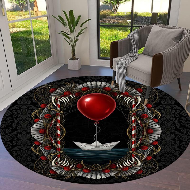 Kulatý koberec Vortex Crossing Gate, Koberec do obývacího pokoje, ložnice, k pohovce, herny, protiskluzová podložka