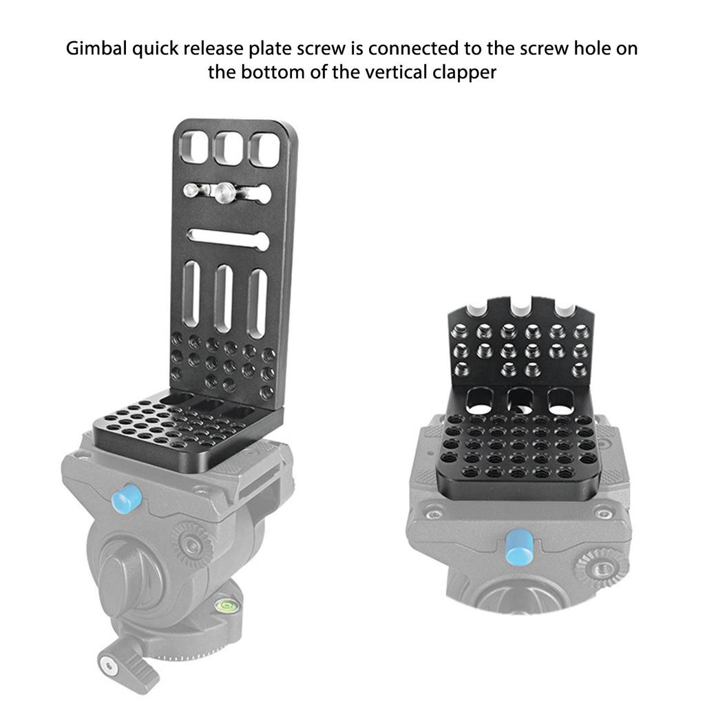 DSLR Camera L Bracket Plate Vertical Horizontal Shooting Quick Release Tripod Stabilizer Mounting Plate