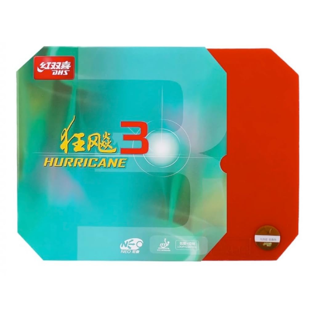 NEO version Kyohyo 3 Kyohyo 3 Table Tennis Rubber Sticky (Red, 40/2.1) [Used]