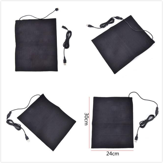 USB Fiber Heater Carbon Electric Heated Jacket Soft Cushion Winter Men Vest Heating Clothes Warmer Pads Keep Warm For Mouse Pad