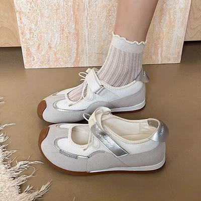 New Hollow Shallow Mouth Versatile German Training Shoes 2025 Summer Senior Sense Retro Breathable Mesh Flat Bottom Casual Shoes Women