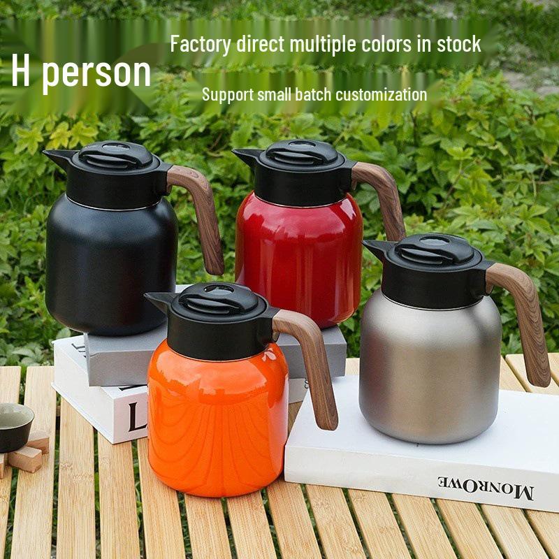 316 Stainless Steel Portable Insulated Teapot with Titanium Plating and Tea-Water Separation, Large Capacity for Stewing