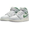 Air Jordan 1 Mid GS White Pure Platinum Pine Green DQ8423-142