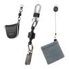 Heizi Golf Towel & Putter Cover Holder [Improves Putting Comfort]