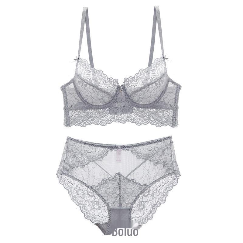 

Женский сексуальный кружевной комплект бюстгальтера: Большой размер с поддержкой для большой груди, подчеркивающий силуэт, тонкий удобный дизайн. 40C серый